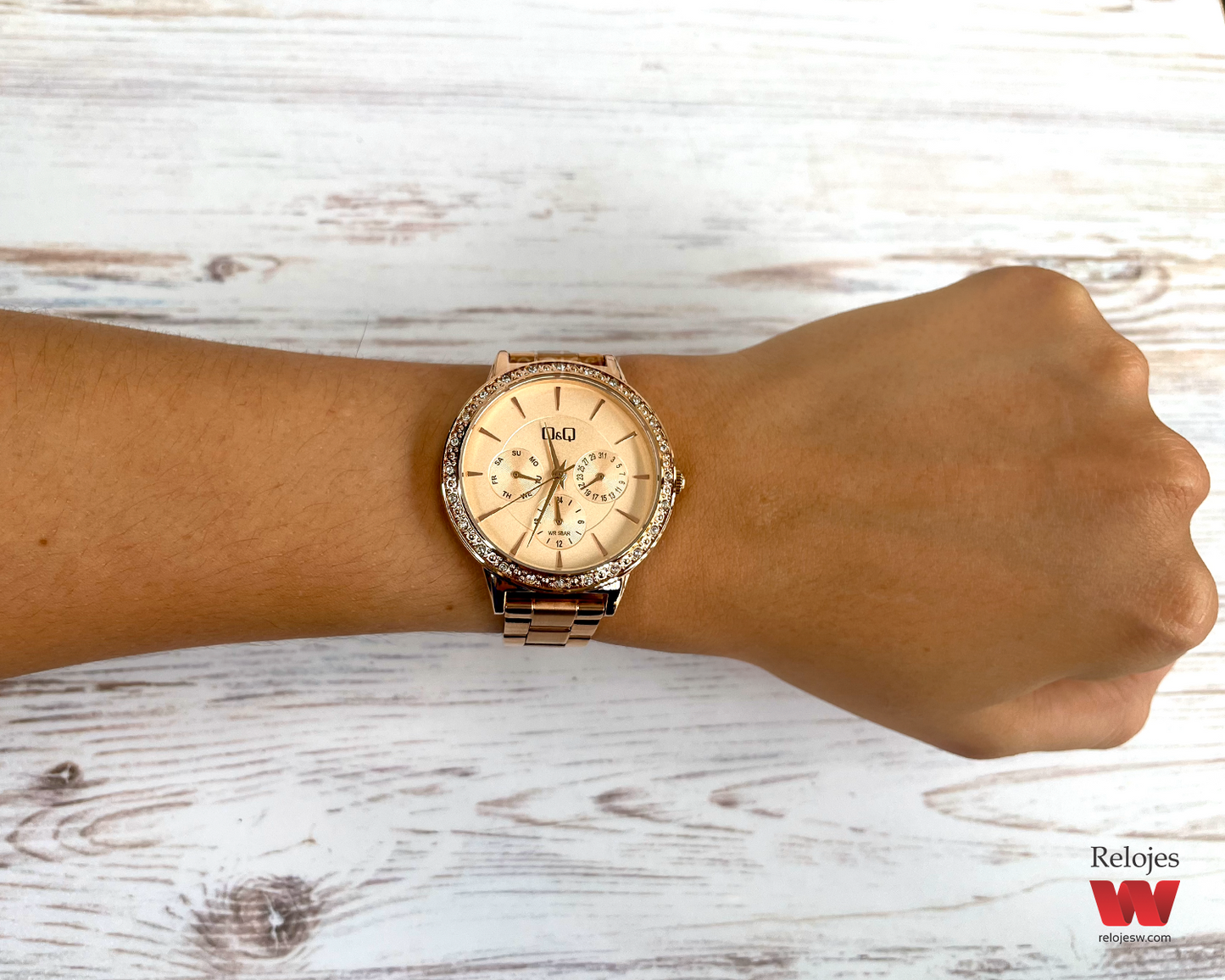 Reloj Q&Q Mujer AA45J002Y Oro Rosa