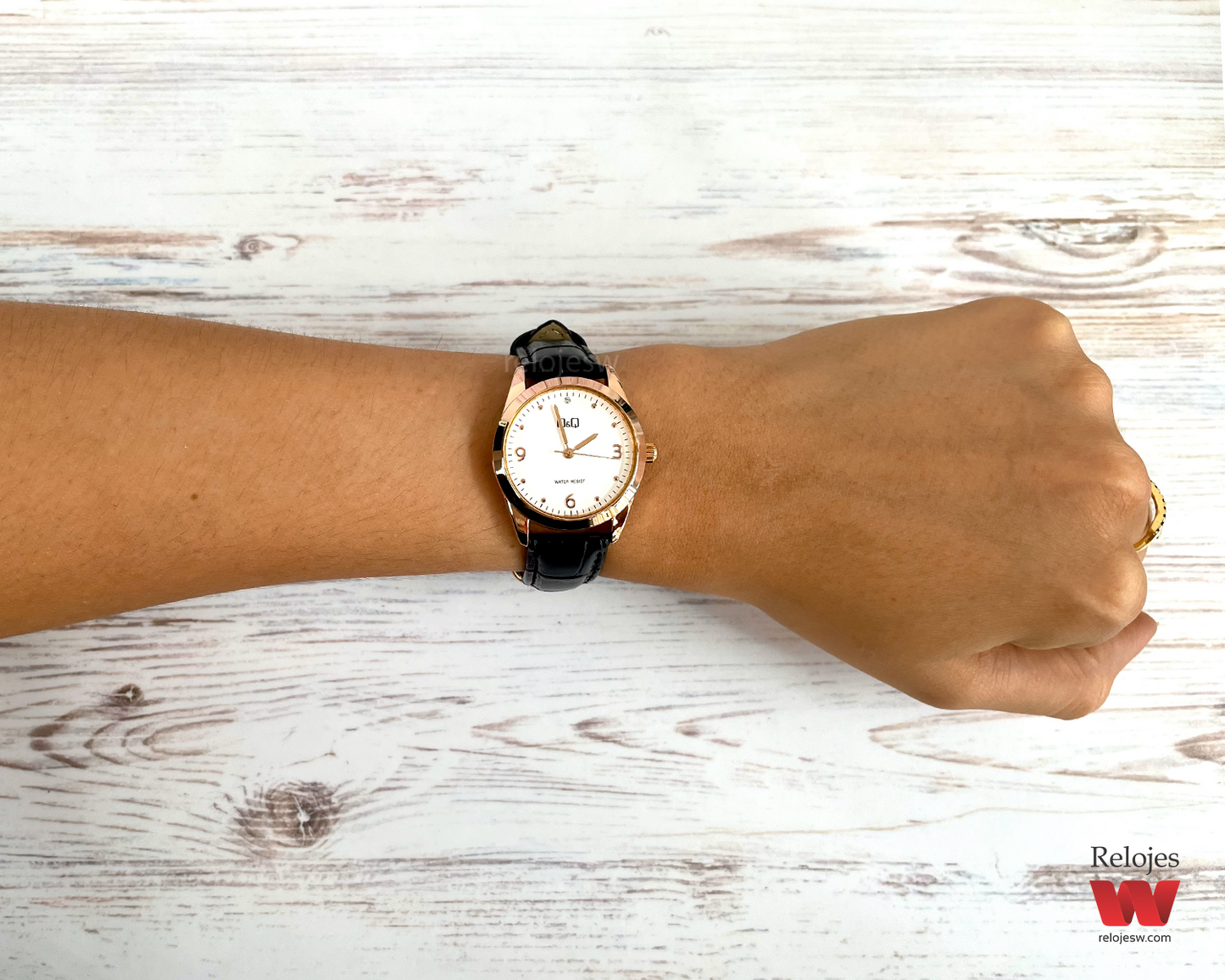 Reloj Q&Q Mujer QB43J104Y Oro Rosa Negro