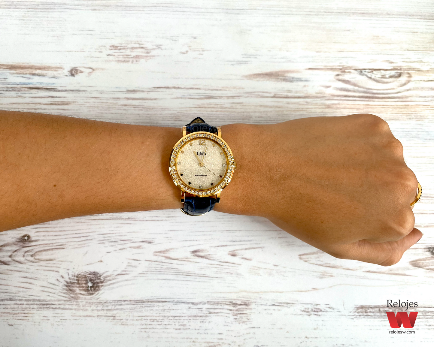 Reloj Q&Q Mujer QB45J101Y Azul Dorado
