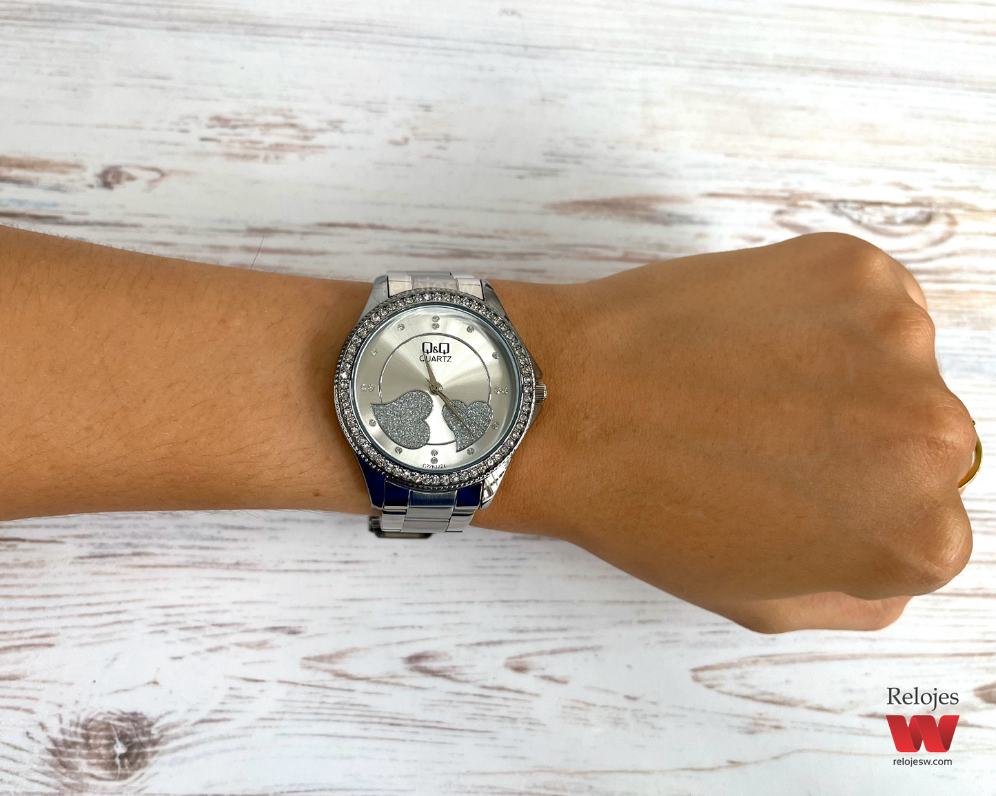 Reloj Q&Q Mujer C226J221Y Plateado Blanco