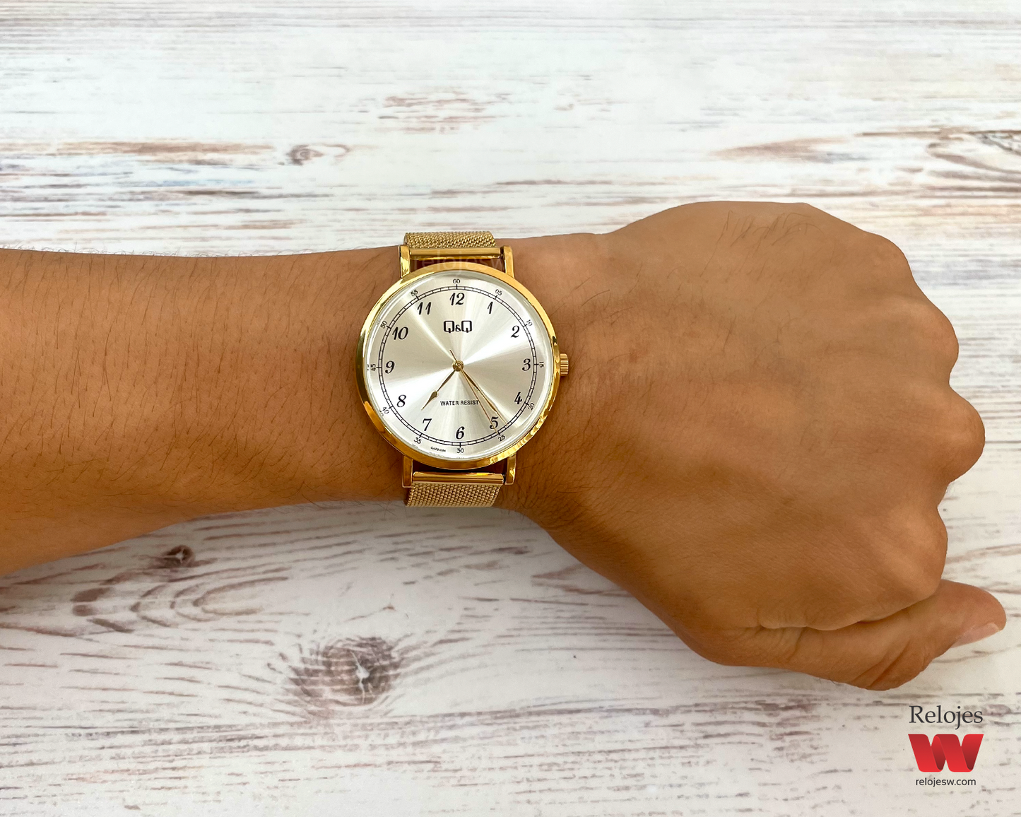 Reloj Q&Q Hombre QA20J084Y Dorado