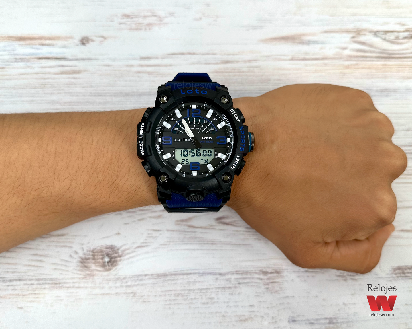 Reloj Loto Hombre LT-2394 Azul Negro