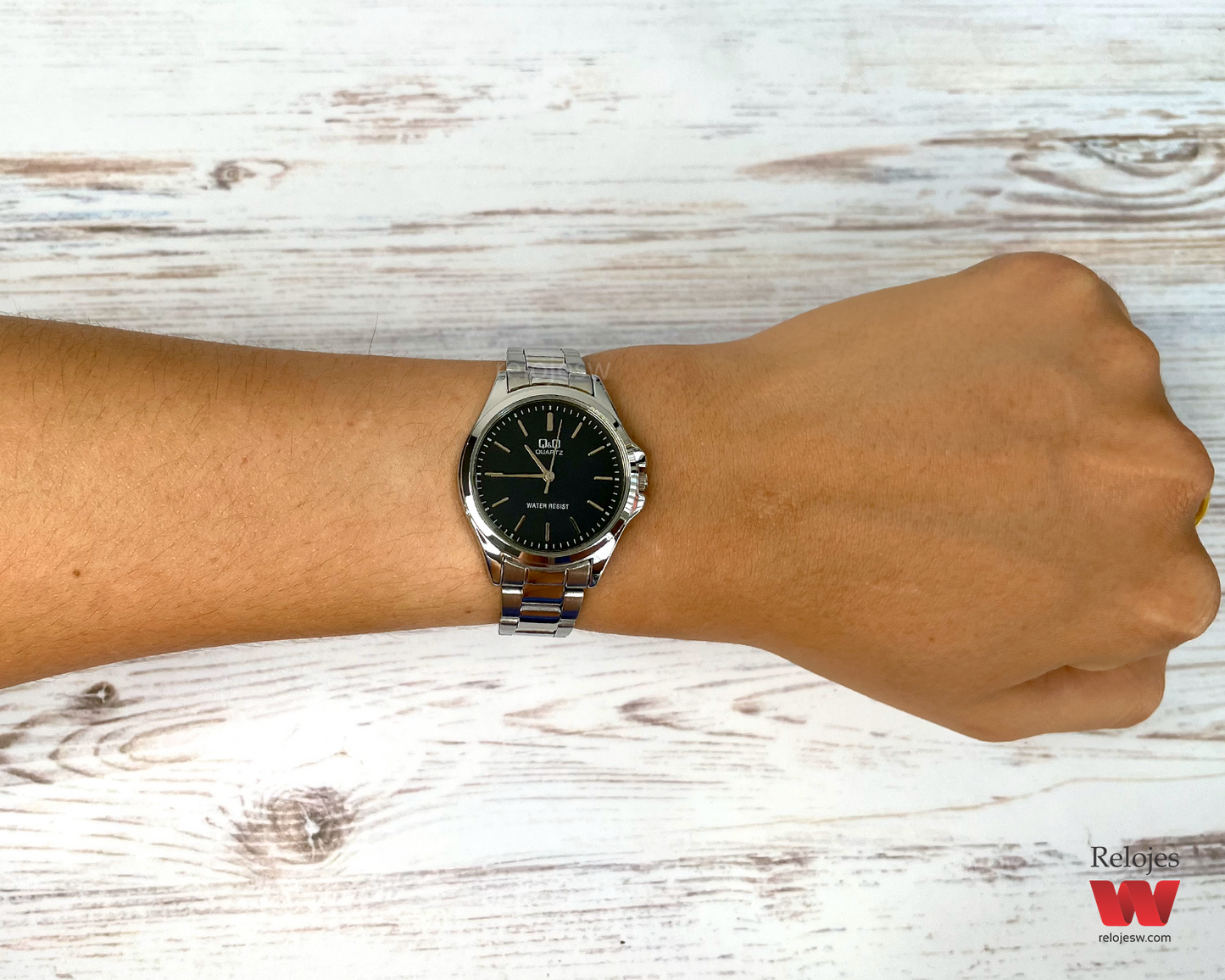 Reloj Q&Q Mujer QA07J212Y Plateado Negro