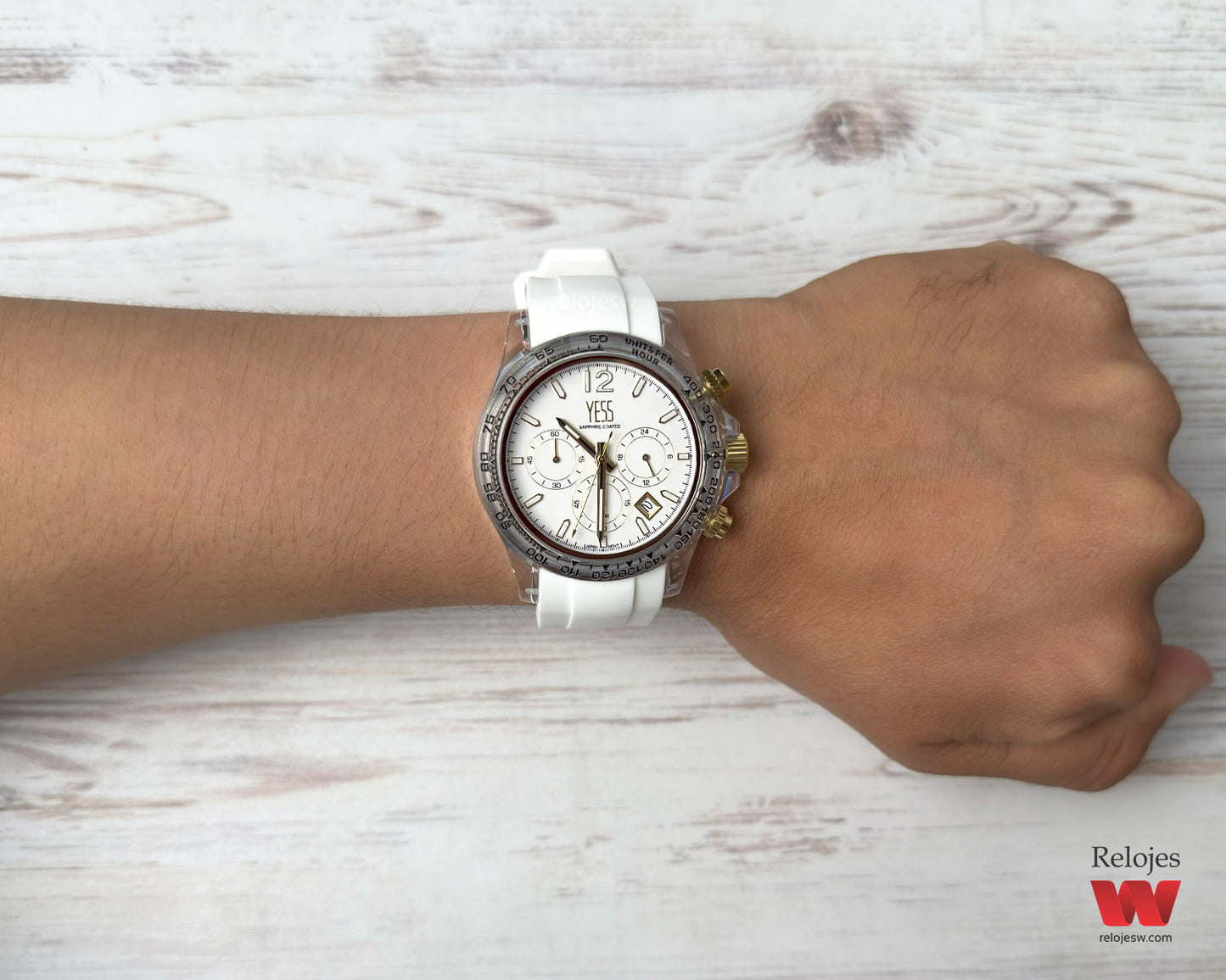 Reloj Yess Hombre Blanco SMT-241007-2