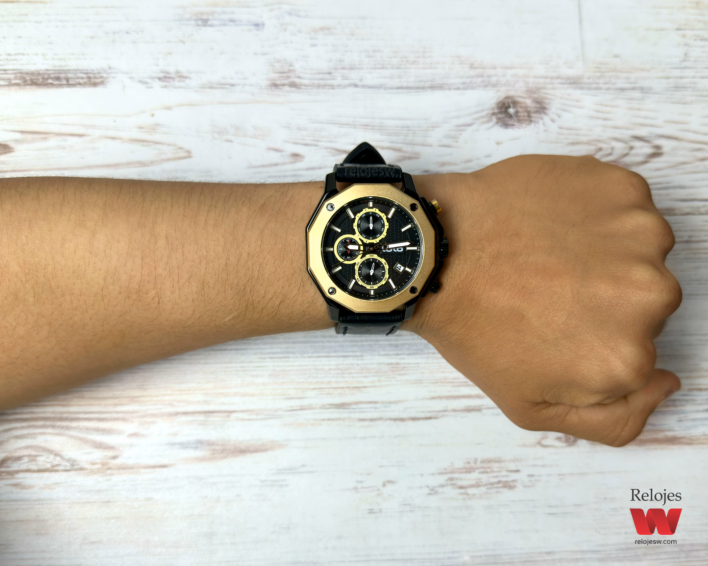 Reloj Loto Hombre Negro Dorado LT-2426-NEDO