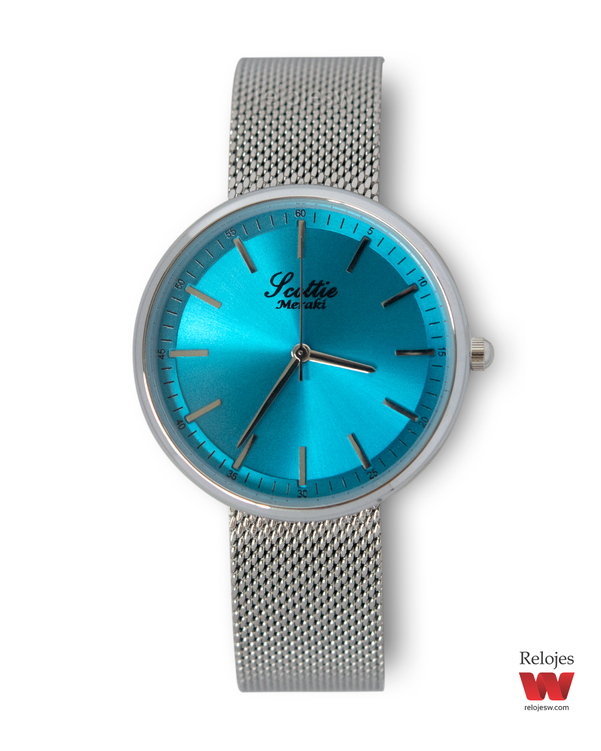 Reloj Scottie Mujer 9197 Plateado Celeste