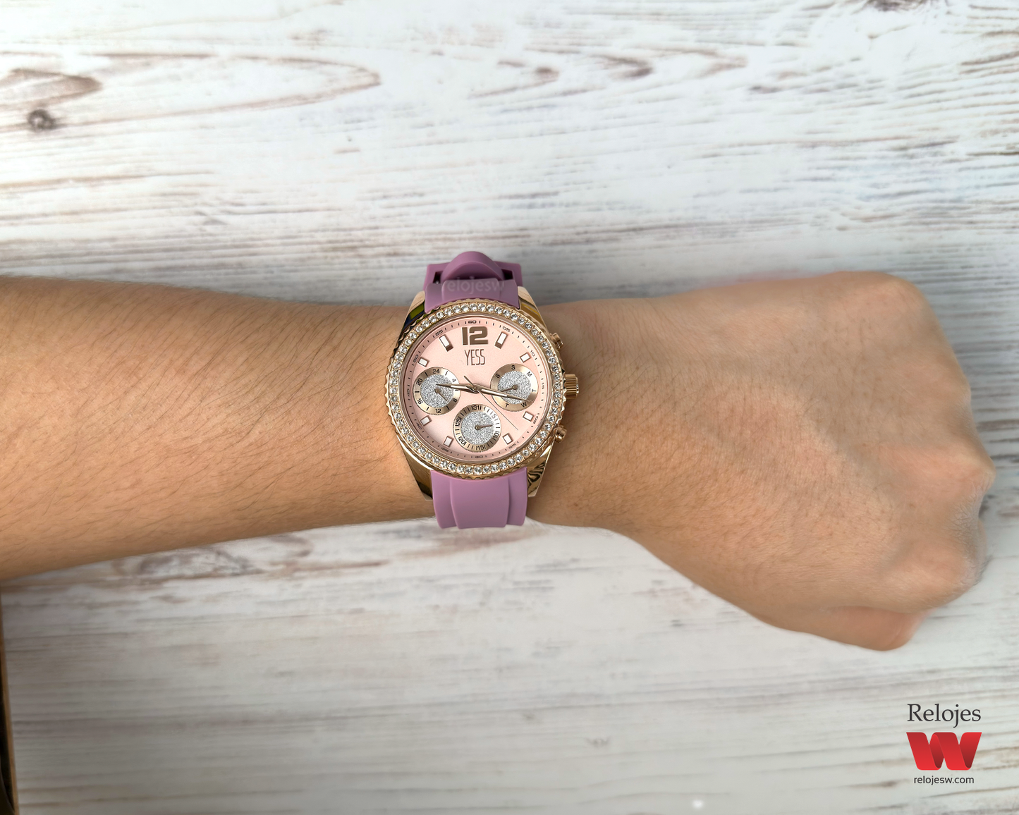 Reloj Yess Mujer Morado Dorado SMT-240617-4