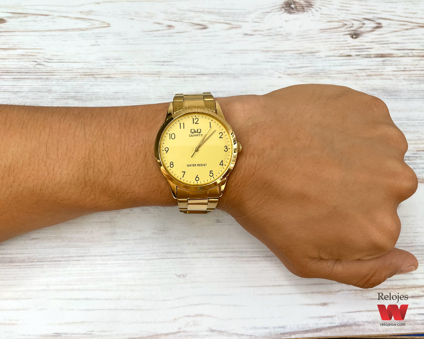 Reloj Q&Q Hombre QA44J003Y Dorado