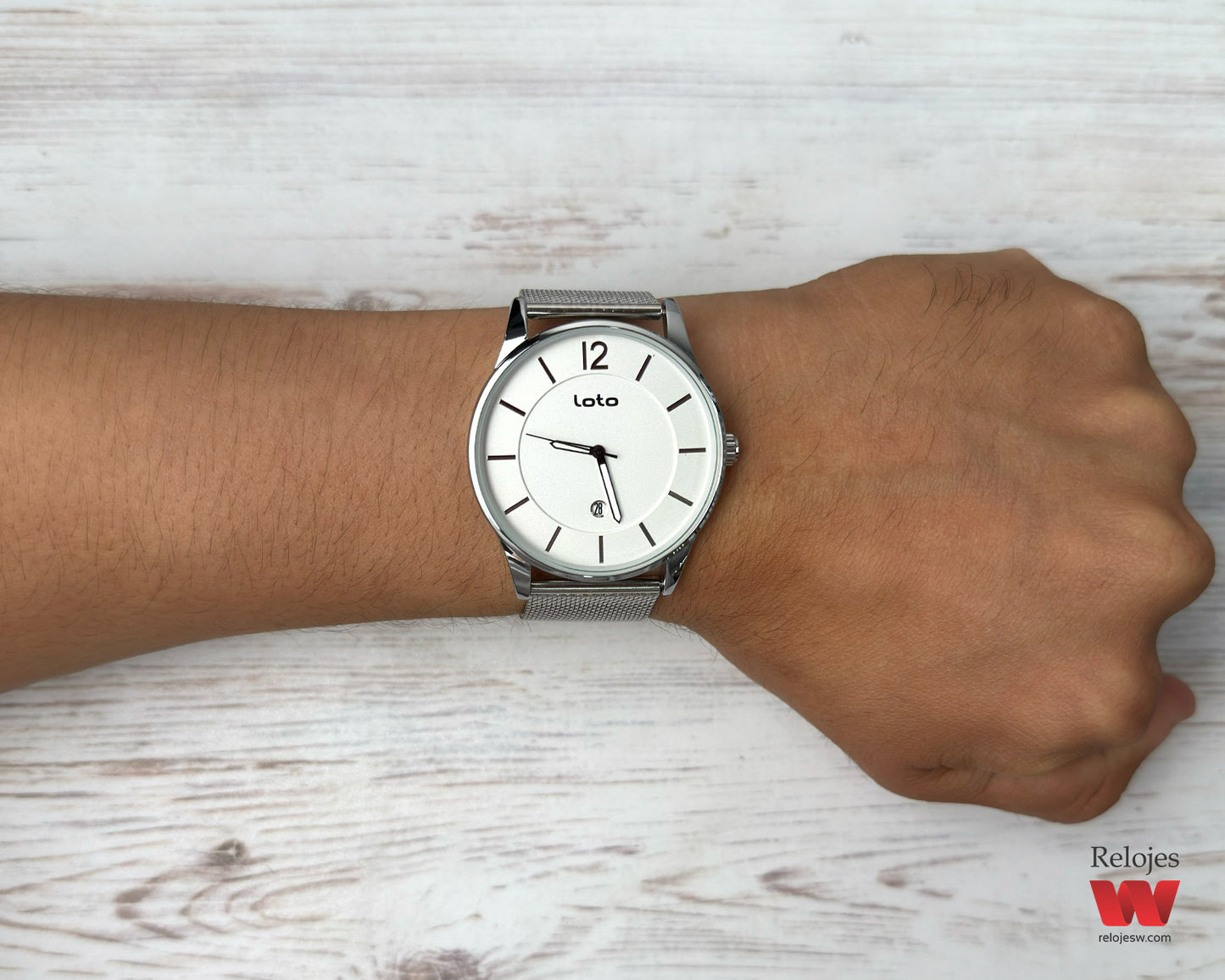 Reloj Loto Hombre Plateado LT-2529-PL