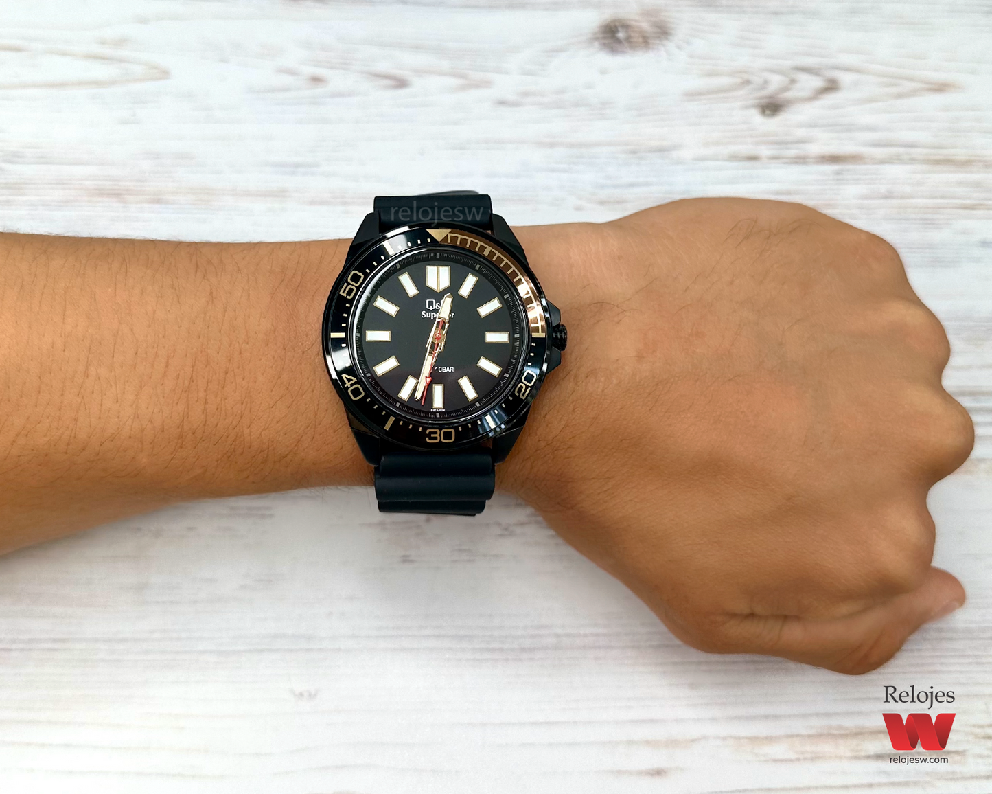 Reloj Q&Q Superior Hombre S374J502Y Negro