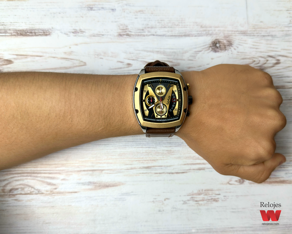 Reloj Loto Hombre Marrón Dorado LT-2429-MABI