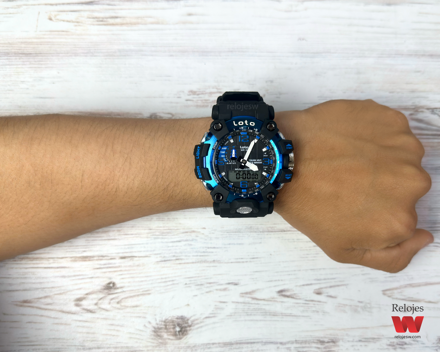Reloj Loto Hombre Negro Azul LT-2423-NEAZ