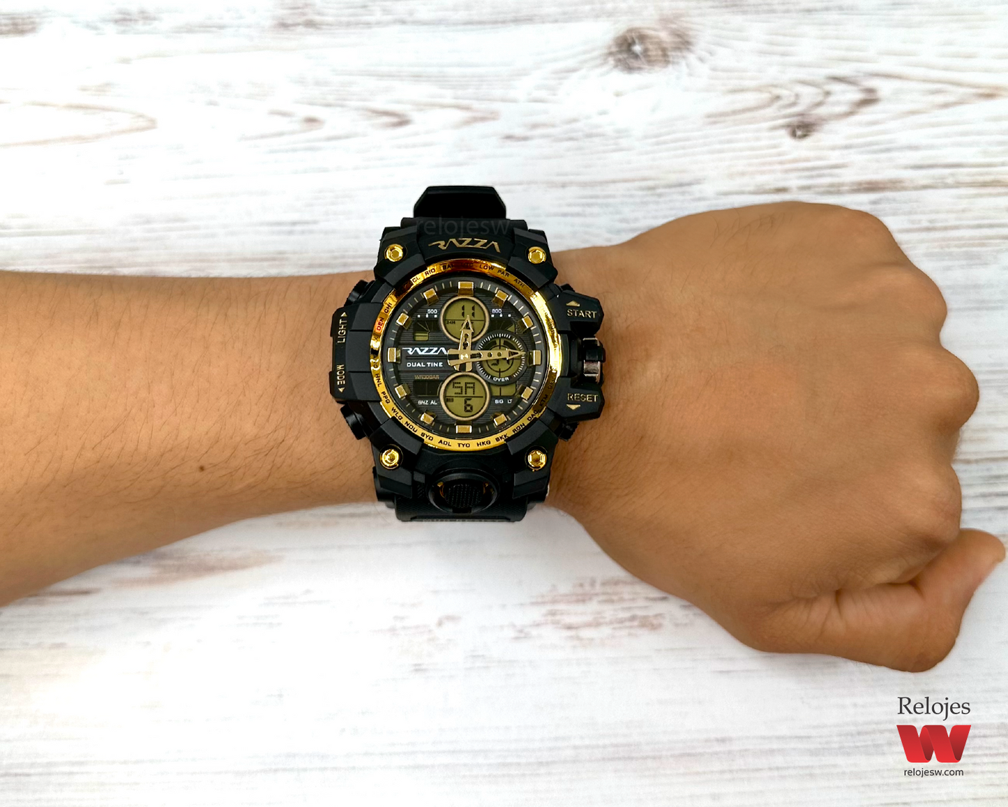 Reloj Razza Hombre RZW-31076 Negro Dorado
