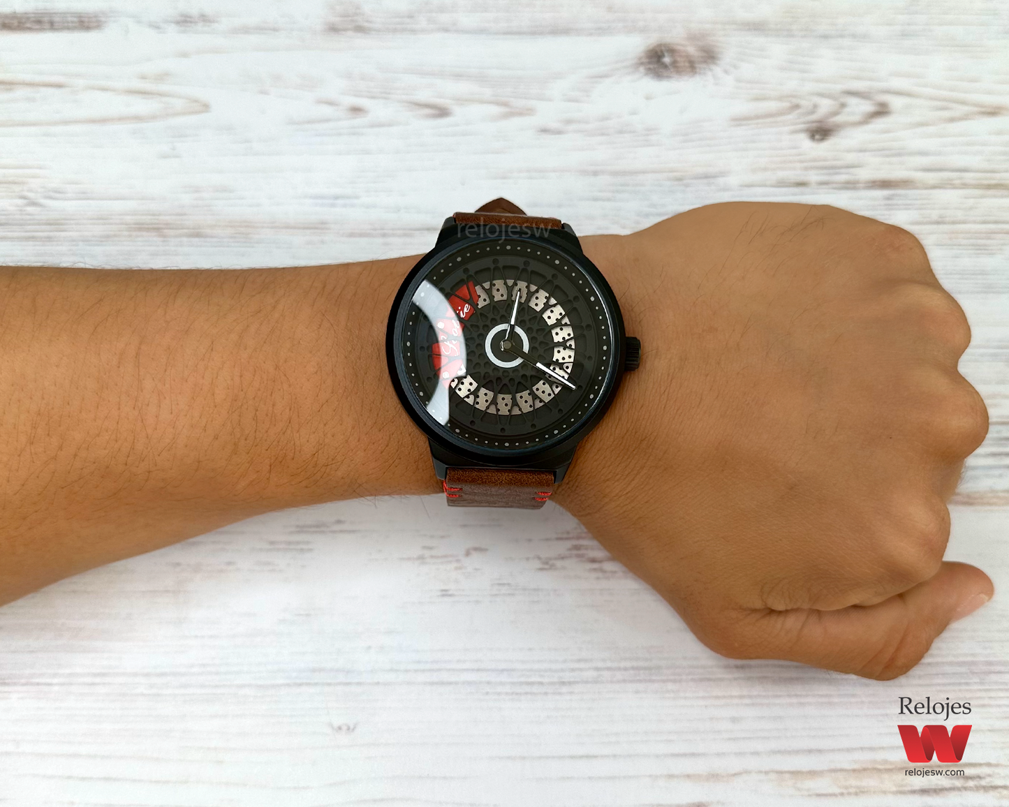 Reloj Scottie Hombre Marrón Negro 9217-MANE