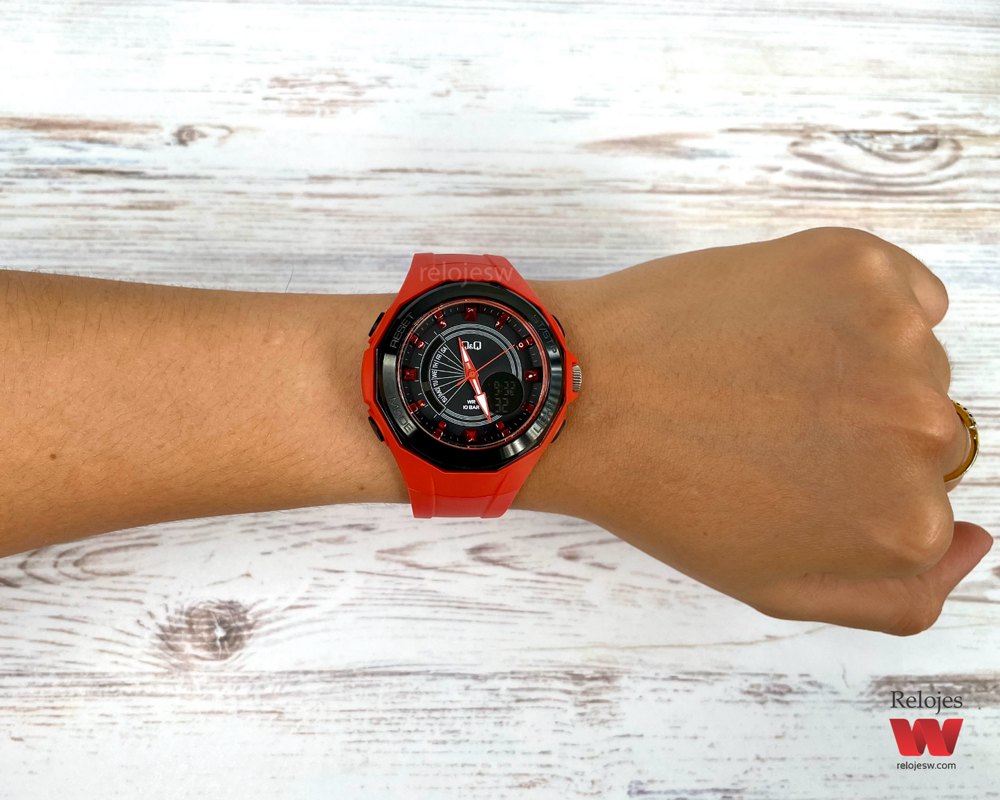 Reloj Q&Q Mujer GW91J007Y Rojo Negro