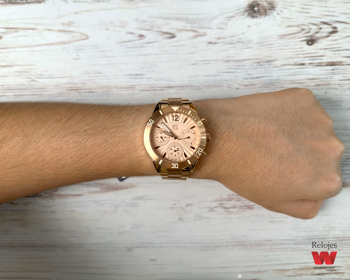 Reloj Yess Mujer Oro Rosa SMT-240603-3