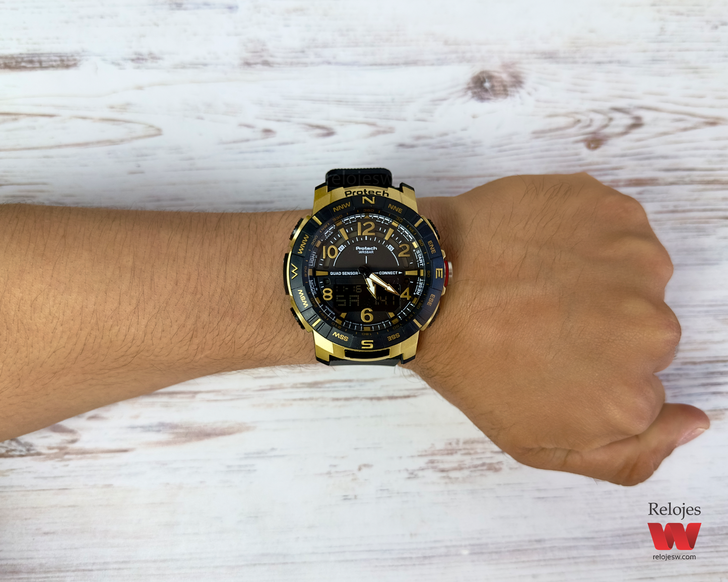 Reloj Loto Hombre Negro Dorado PT-0027-NEDO