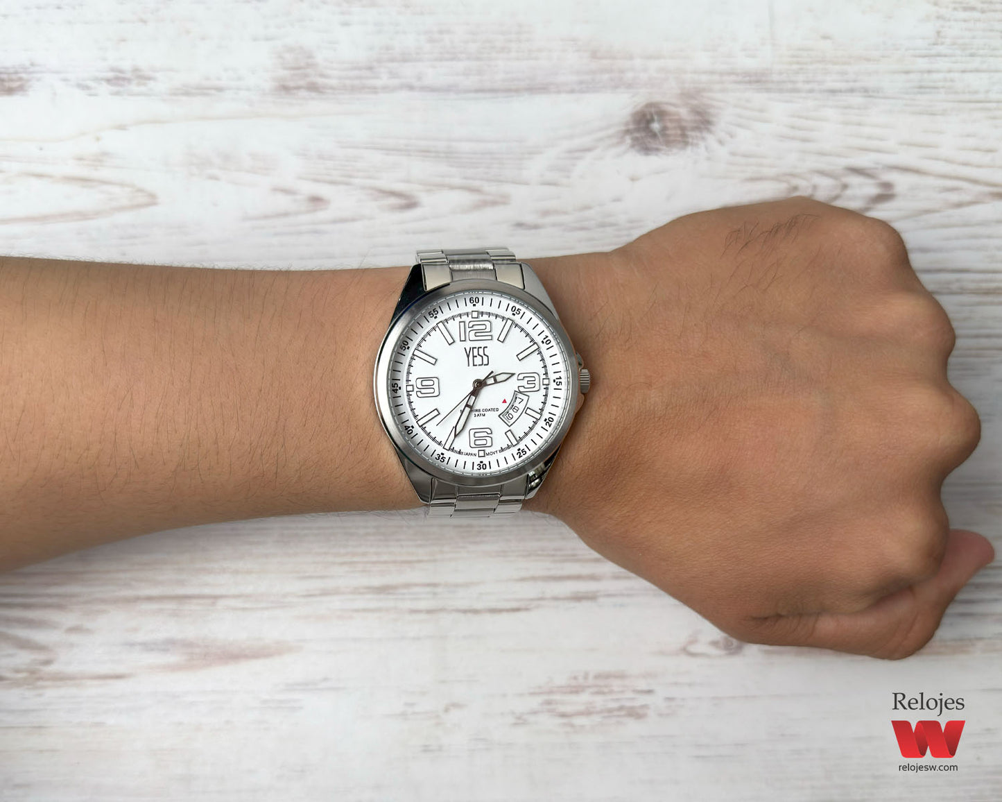 Reloj Yess Hombre Plateado Y24124G-1
