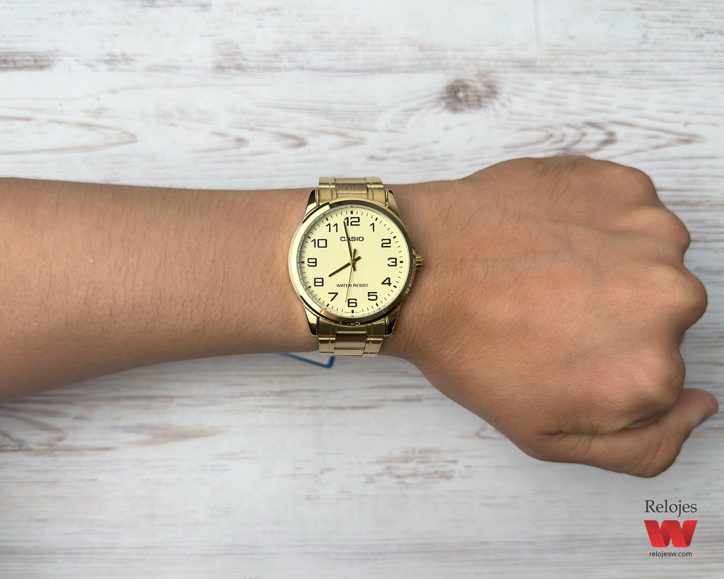 Reloj Casio Hombre Dorado MTP-V001G-9B