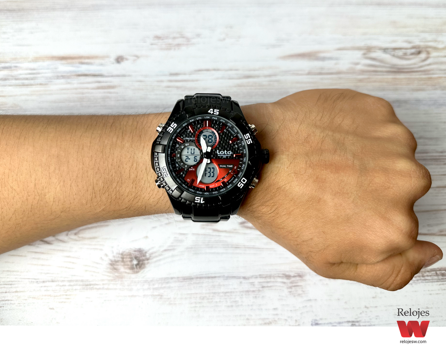 Reloj Loto Hombre Negro LT-2422-NERO