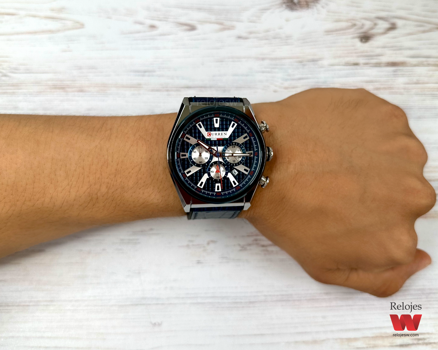 Reloj Curren Hombre M8392 Azul Plateado