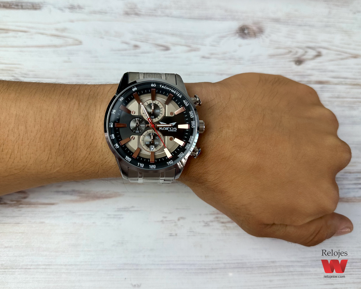 Reloj Kairos Hombre Plateado KR8351-5C