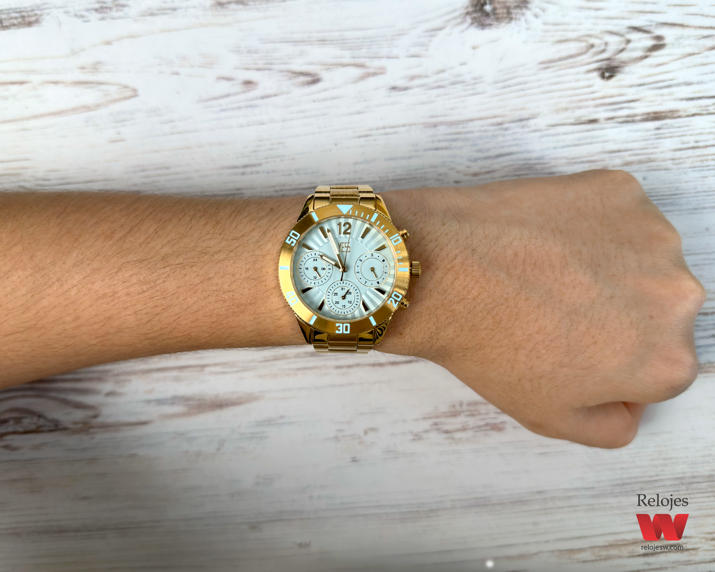 Reloj Yess Mujer Dorado SMT-240603-2