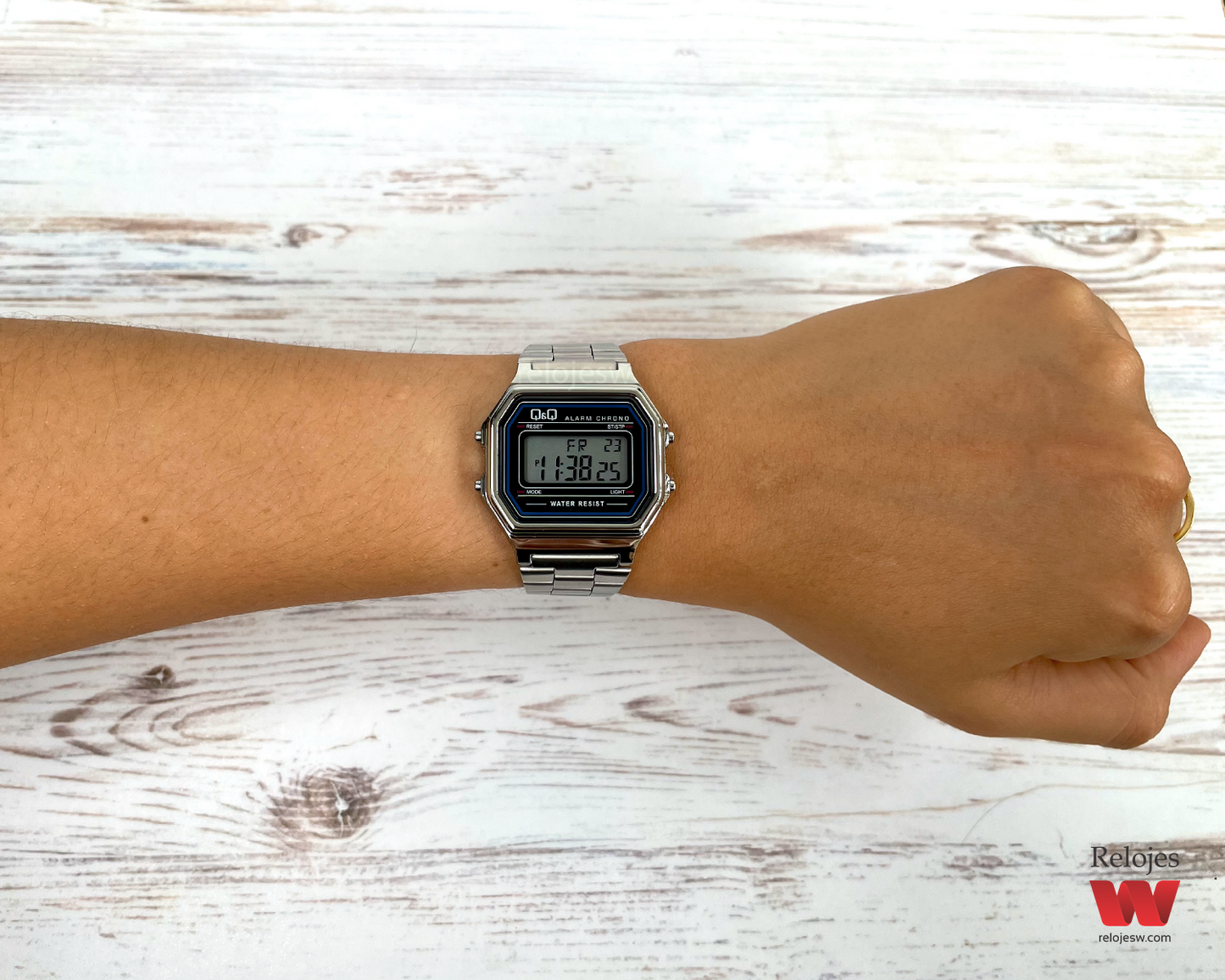Reloj Q&Q Mujer M173J001Y Plateado Negro