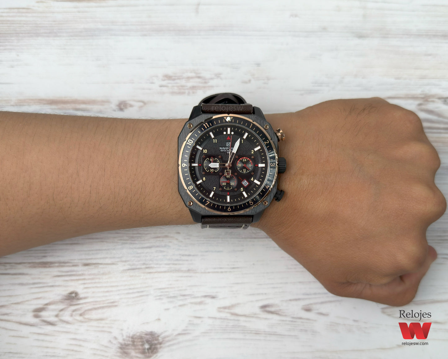 Reloj Naviforce Hombre Marrón NF8057-MANE