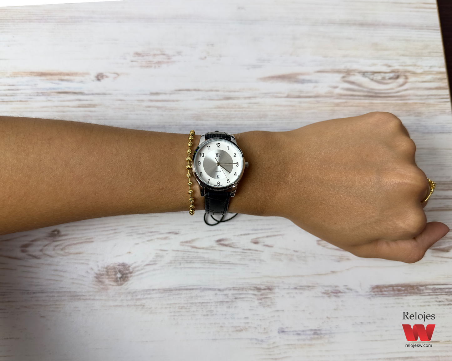 Reloj Yess Mujer Negro Plateado EA9004L-NEPL