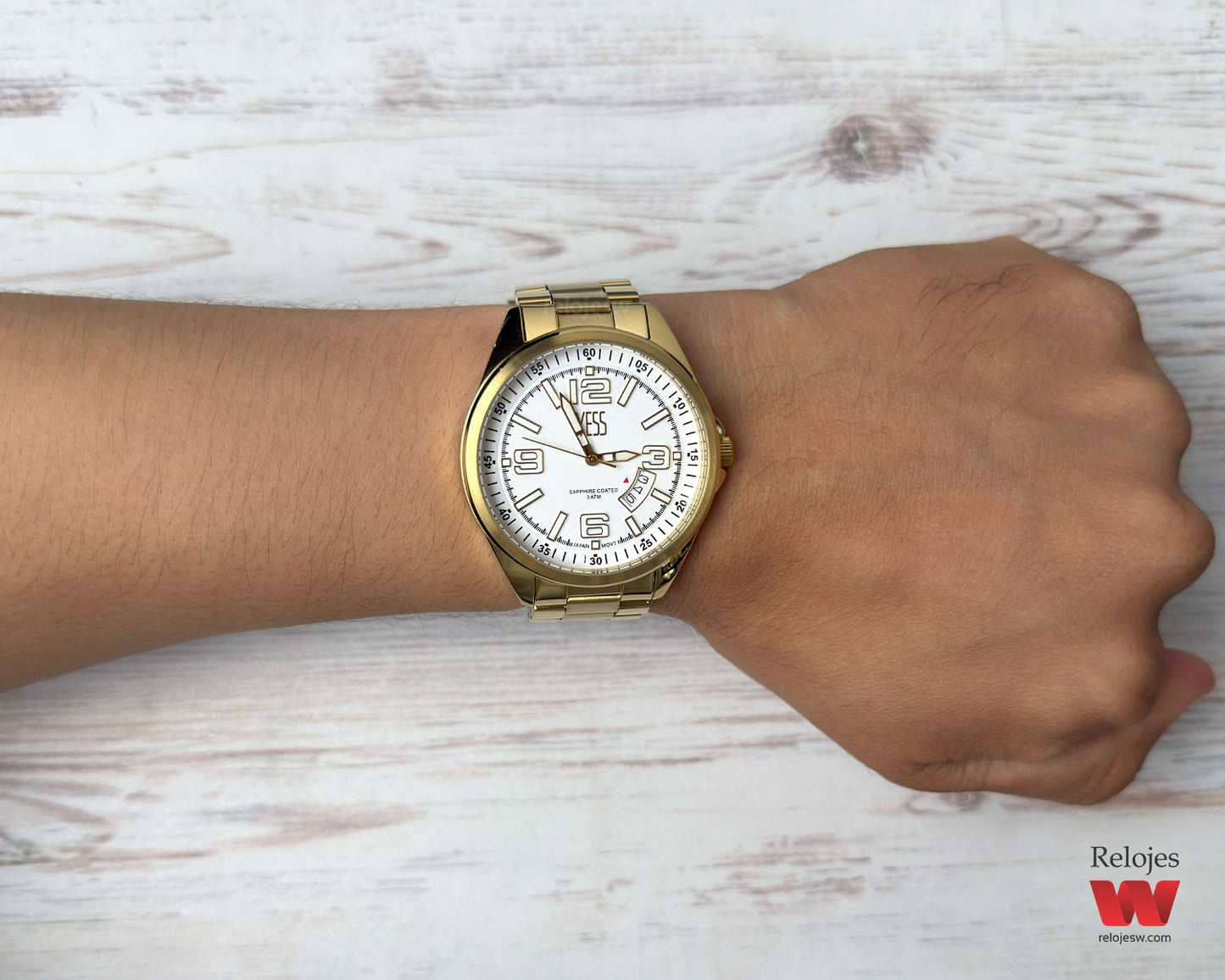 Reloj Yess Hombre Dorado Y24124G-2