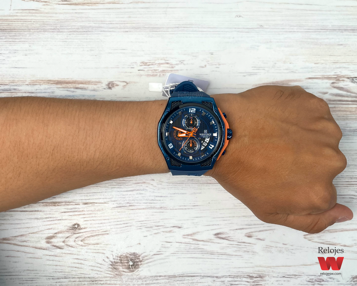 Reloj Naviforce Hombre Azul Negro NF8051-AZ