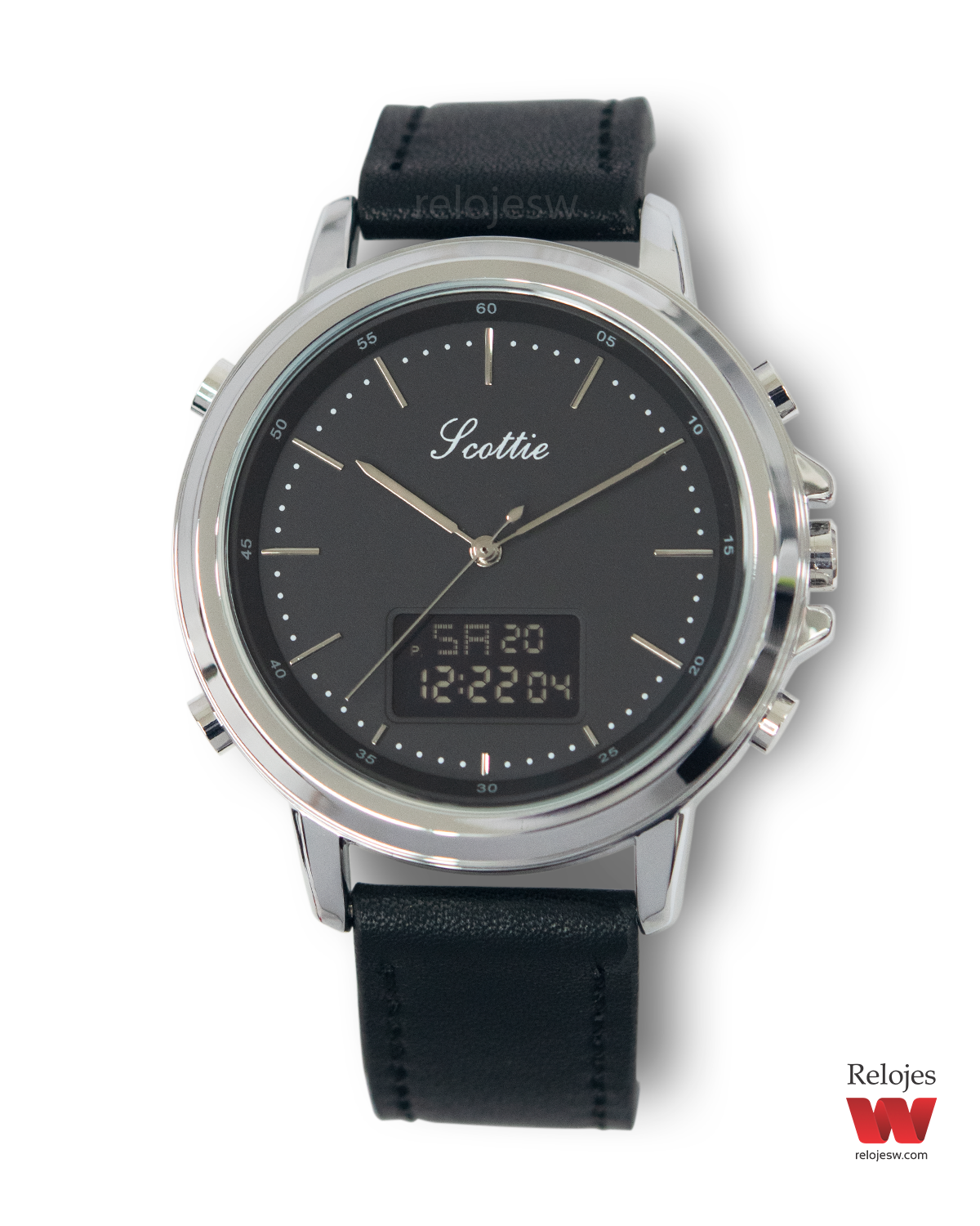 Reloj Scottie Hombre 1652 Plateado Negro