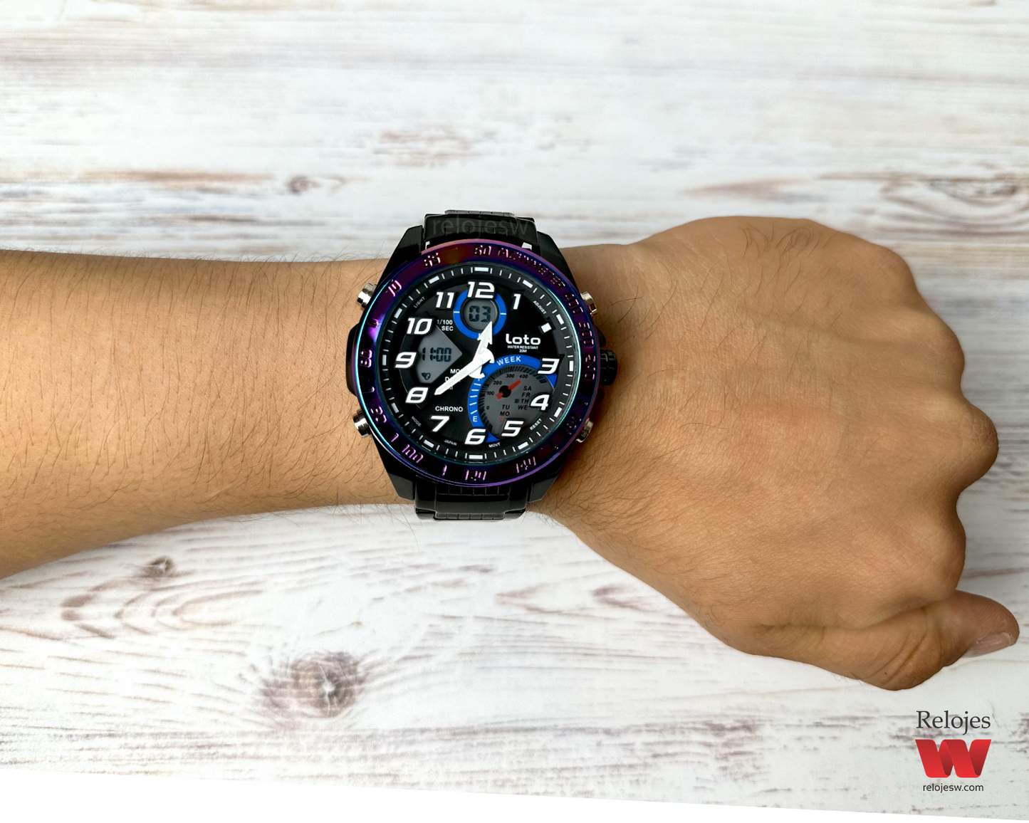 Reloj Loto Hombre Negro LT-2407-NETO