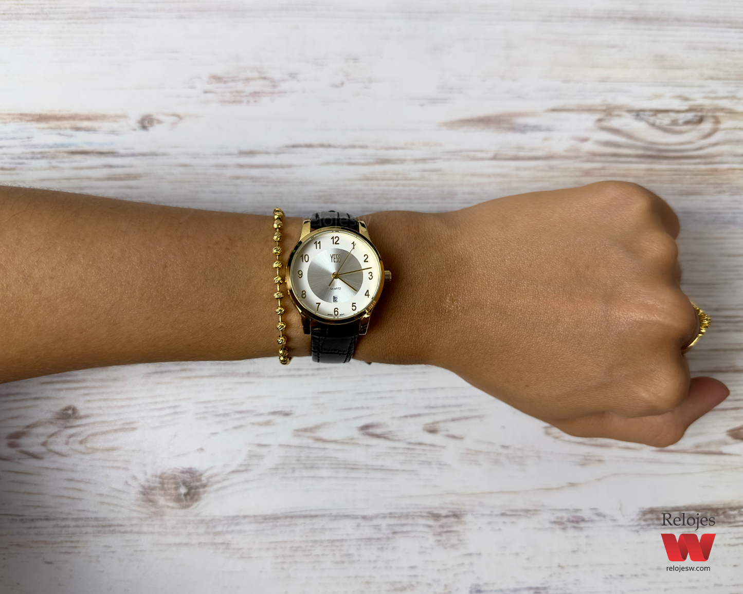 Reloj Yess Mujer Negro Dorado EA9004L-NEDO