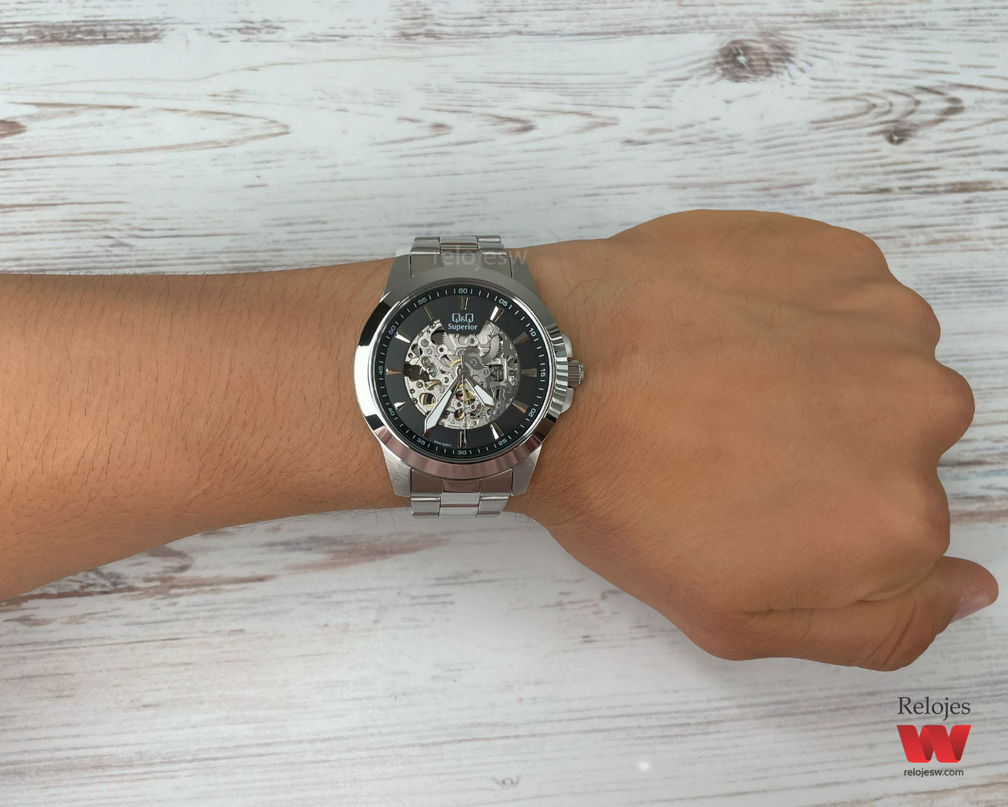 Reloj Q&Q Superior Hombre S09A500Y Plateado