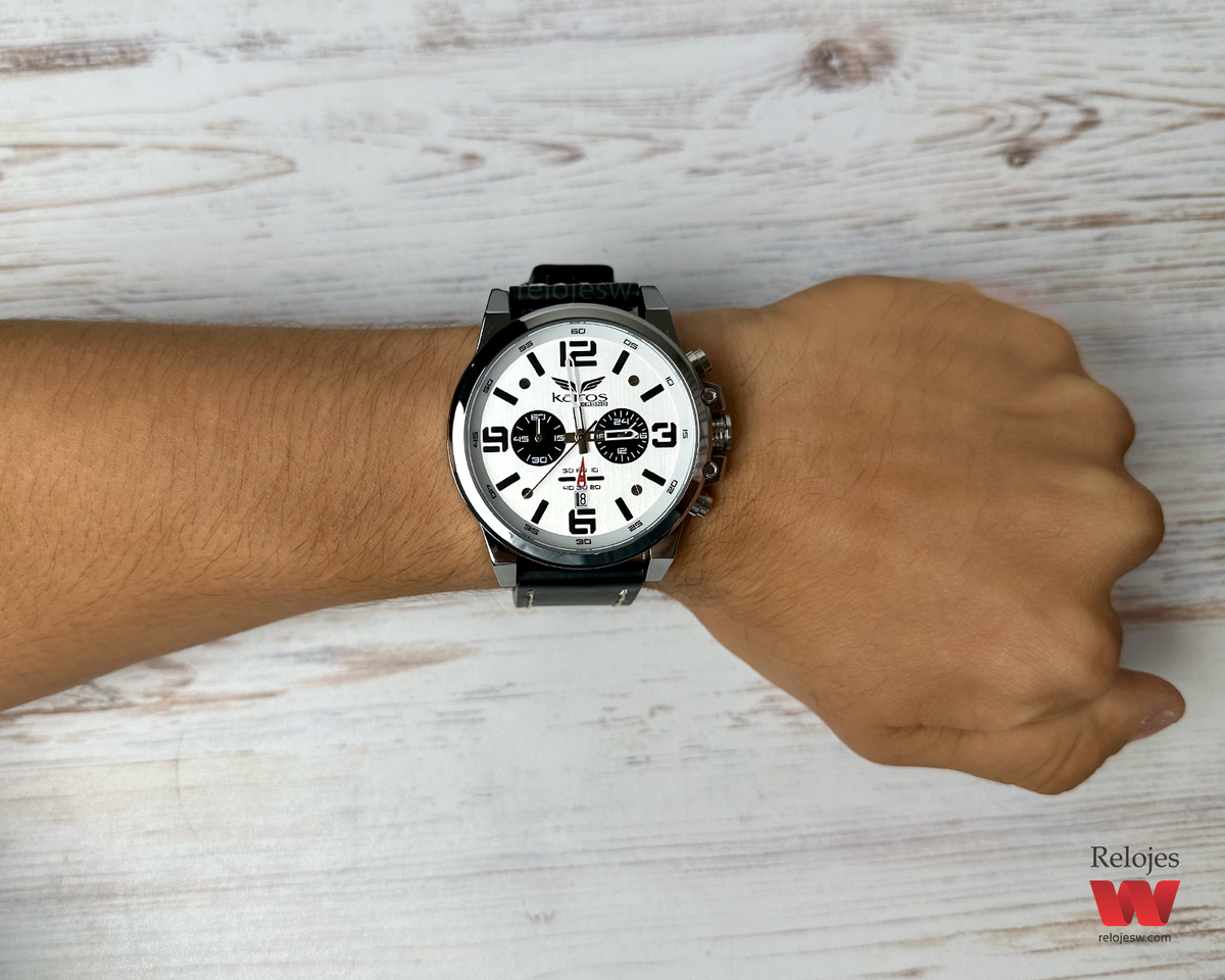 Reloj Kairos Hombre Negro Plateado KR8314-5