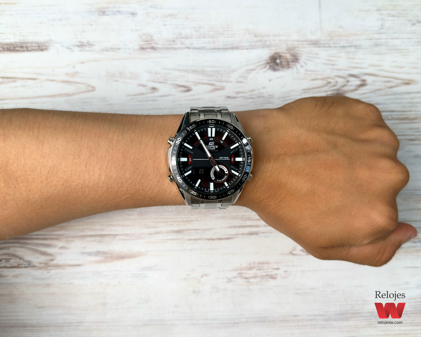 Reloj Casio Hombre Plateado EFV-C100D-1AV
