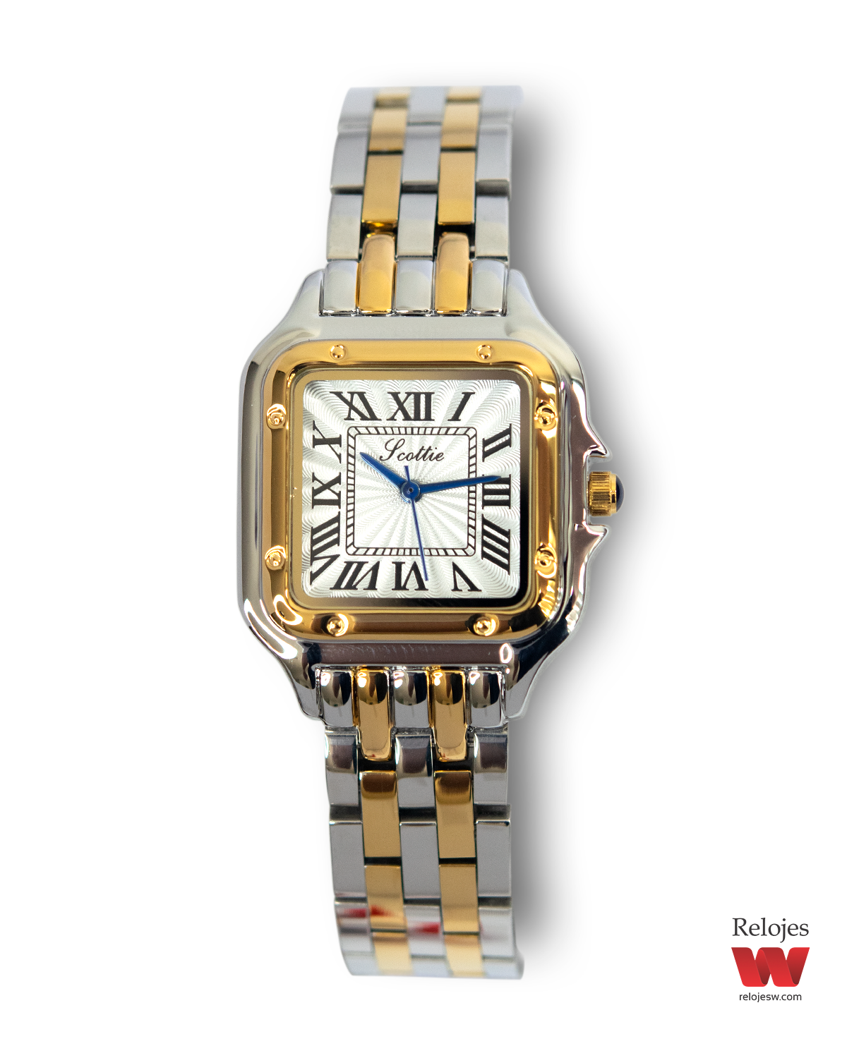 Reloj Scottie Mujer 9100 Plateado Dorado