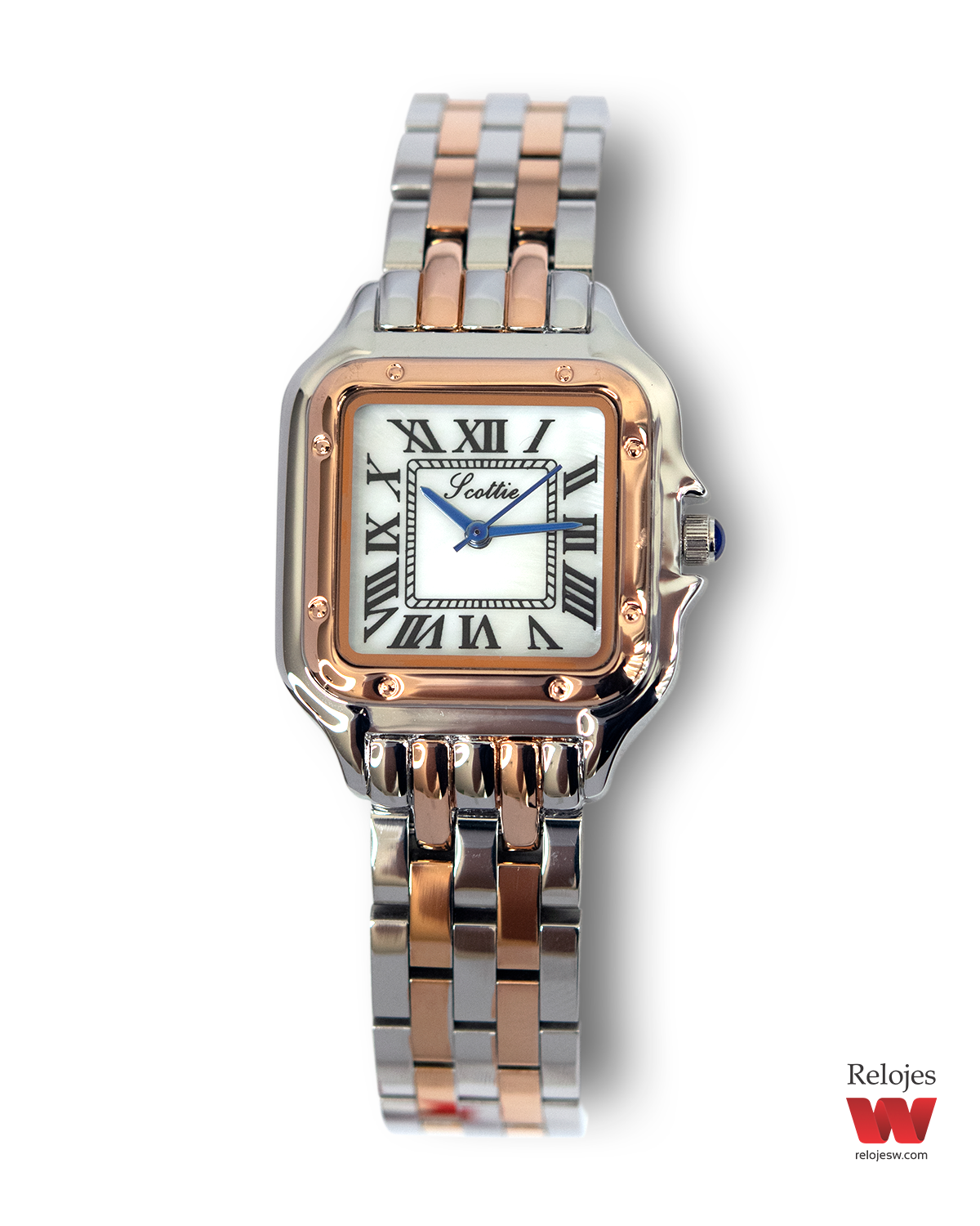 Reloj Scottie Mujer 9100 Plateado Oro Rosa