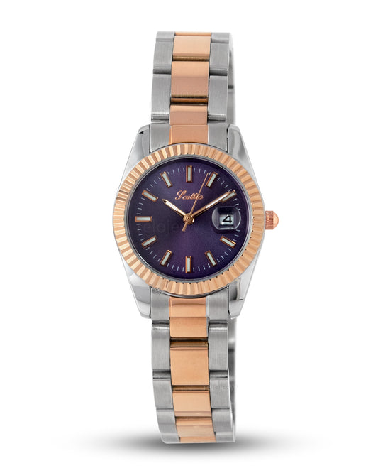Reloj Scottie Mujer Plateado y Oro Rosa 9393-BIBI