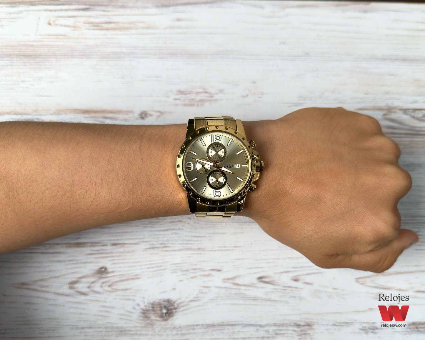 Reloj Q&Q Hombre Dorado A16A505Y