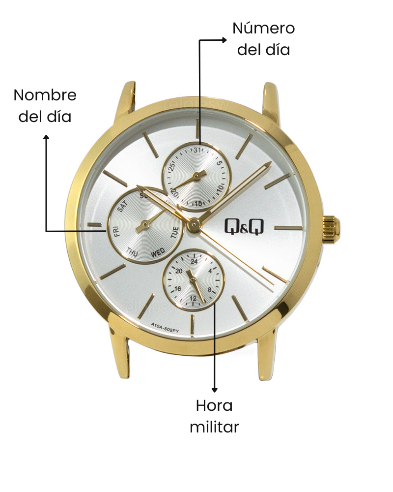 Reloj Q&Q Mujer Dorado A10A502Y