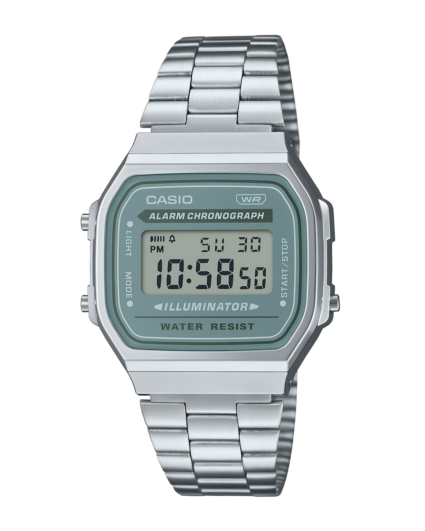 Reloj Casio Retro Mujer Plateado A168WA-3AY