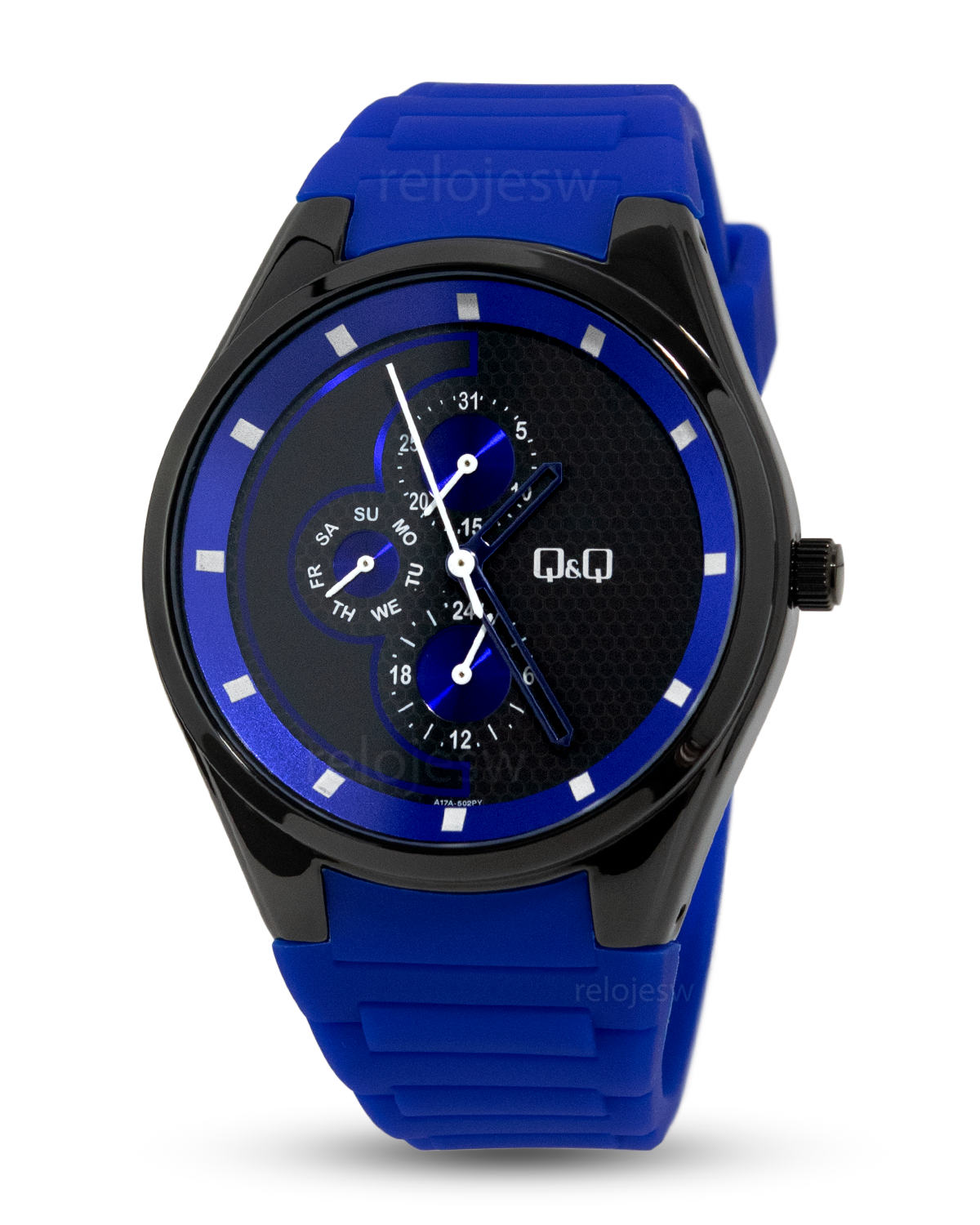 Reloj q&q azul sale