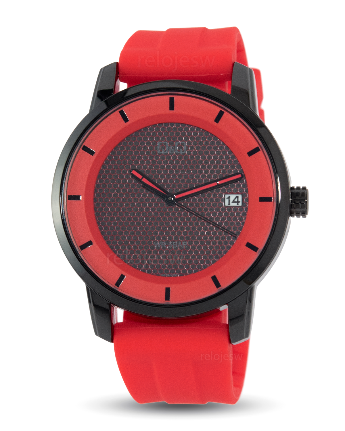 Reloj Q&Q Hombre Rojo Negro A20A501Y