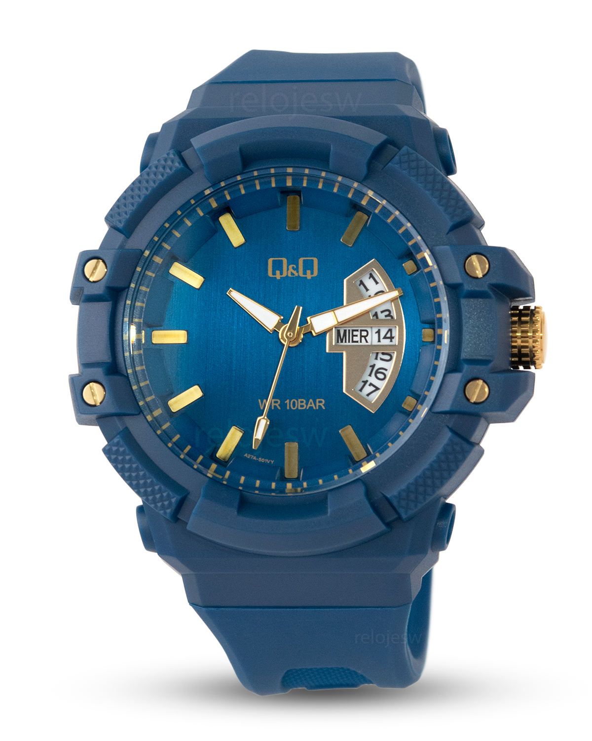 Reloj Q&Q Hombre Azul A27A501Y
