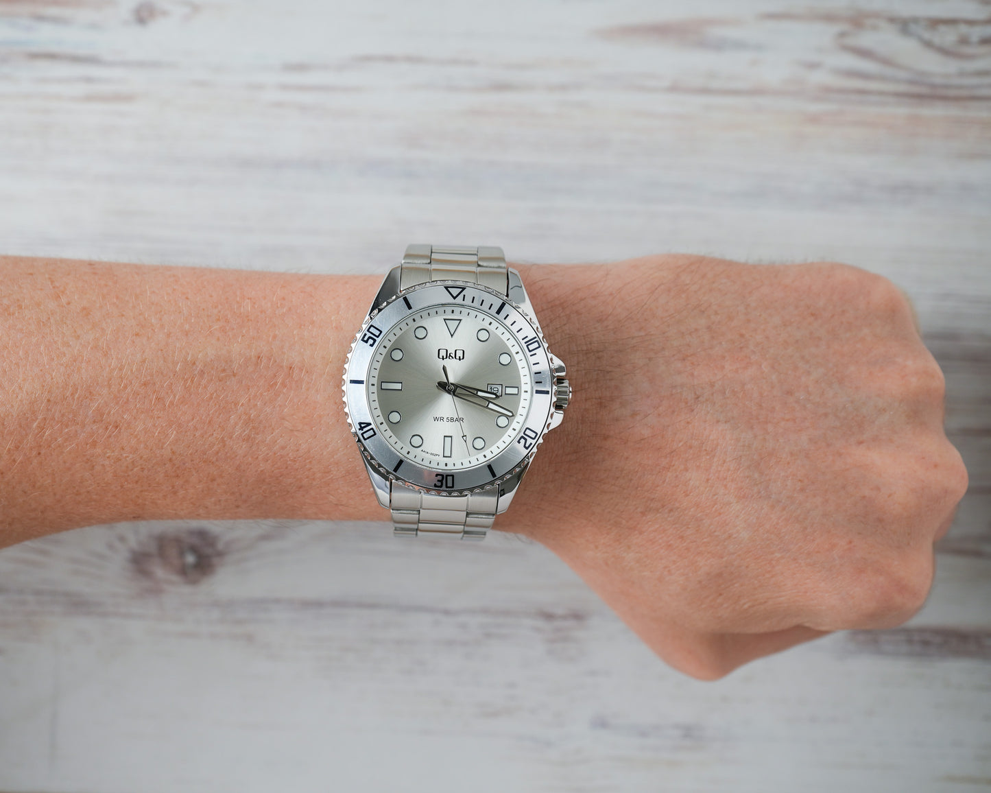 Reloj Q&Q Hombre Original Plateado A41A002Y