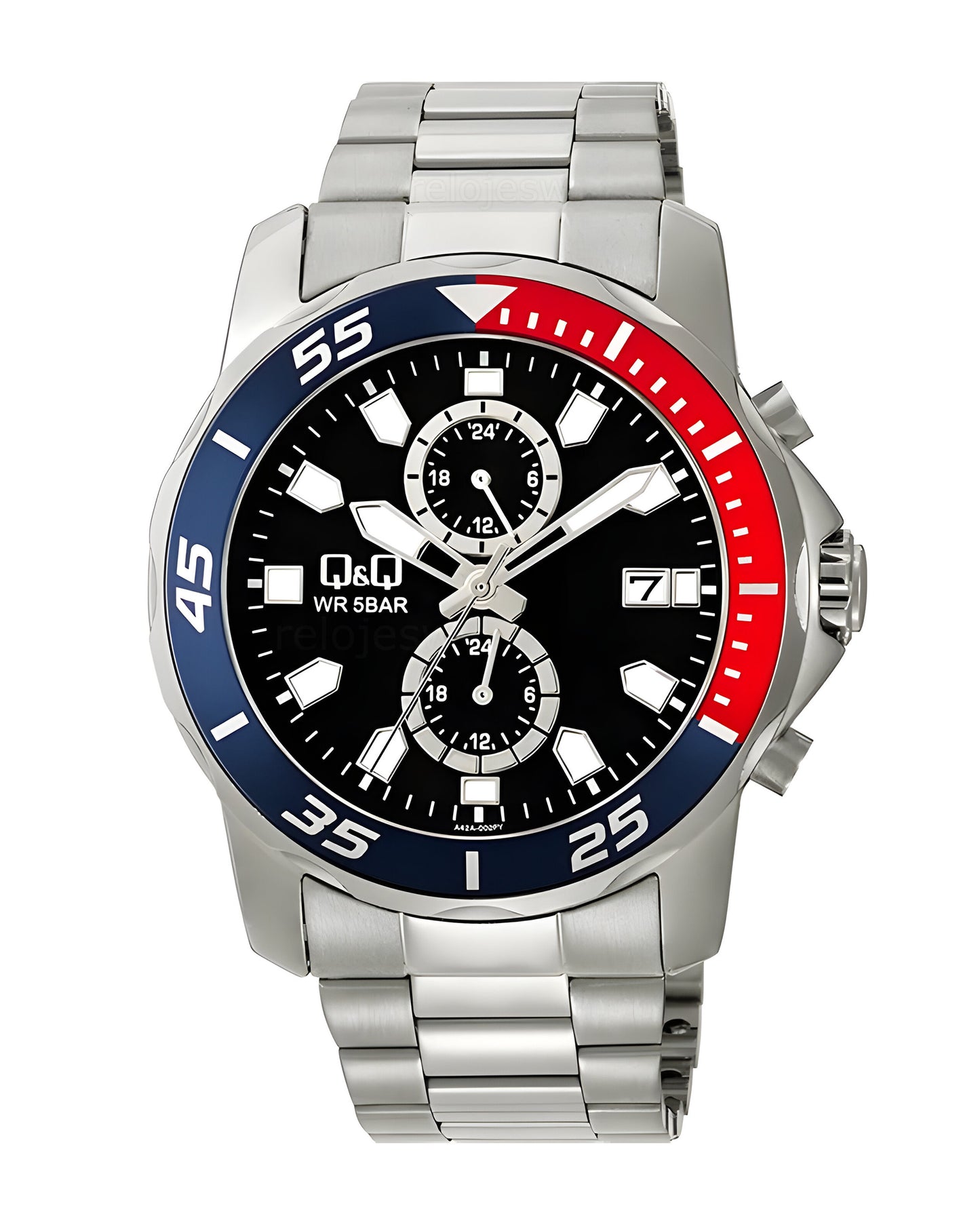 Reloj Q&Q Hombre Plateado A42A002Y