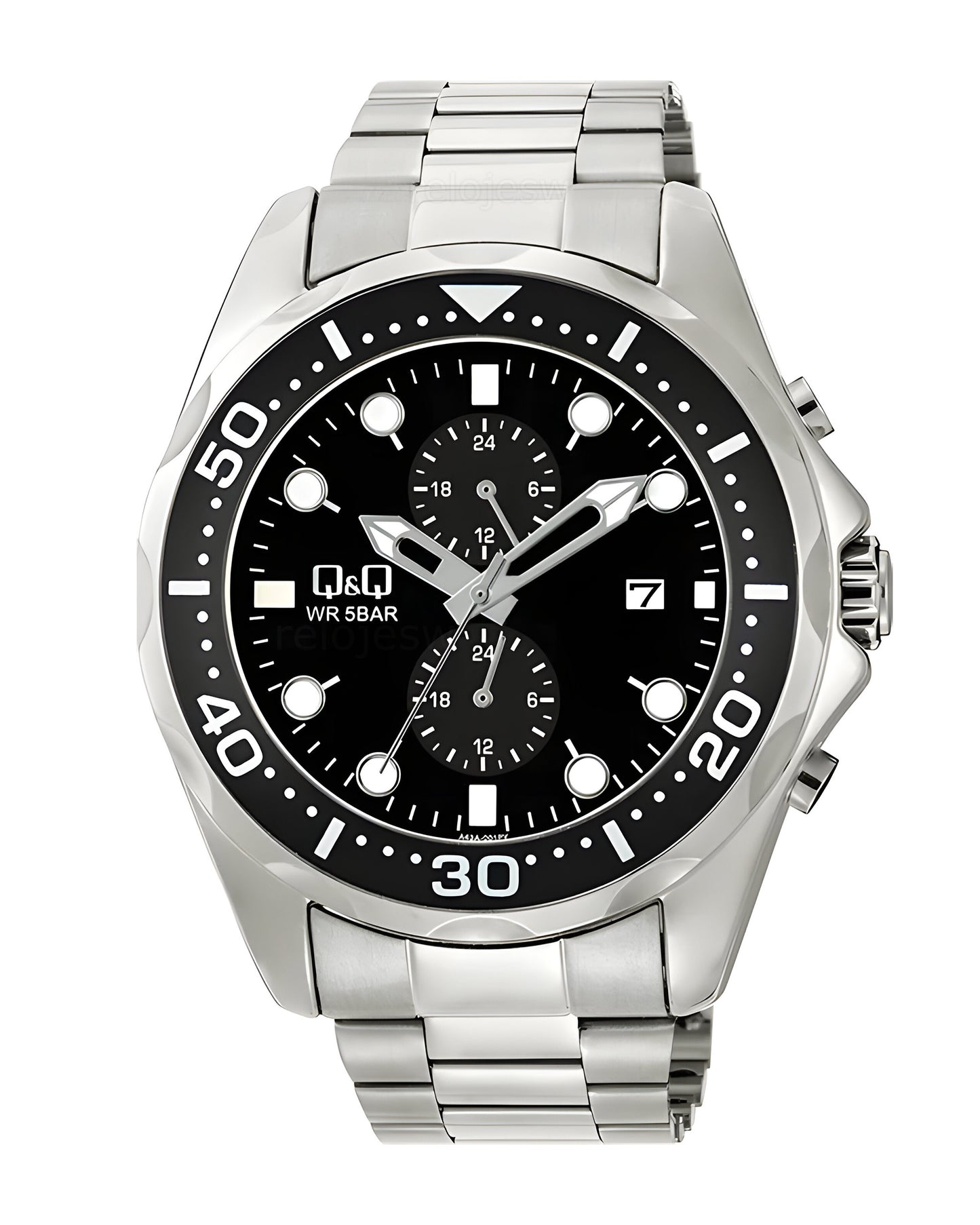 Reloj Q&Q Hombre Plateado A43A001Y